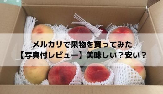 メルカリで果物を買ってみた【写真付レビュー】美味しい？安い？